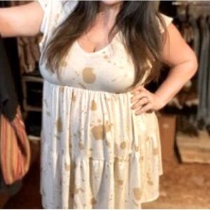 Gee gee paint splatter dress- boho